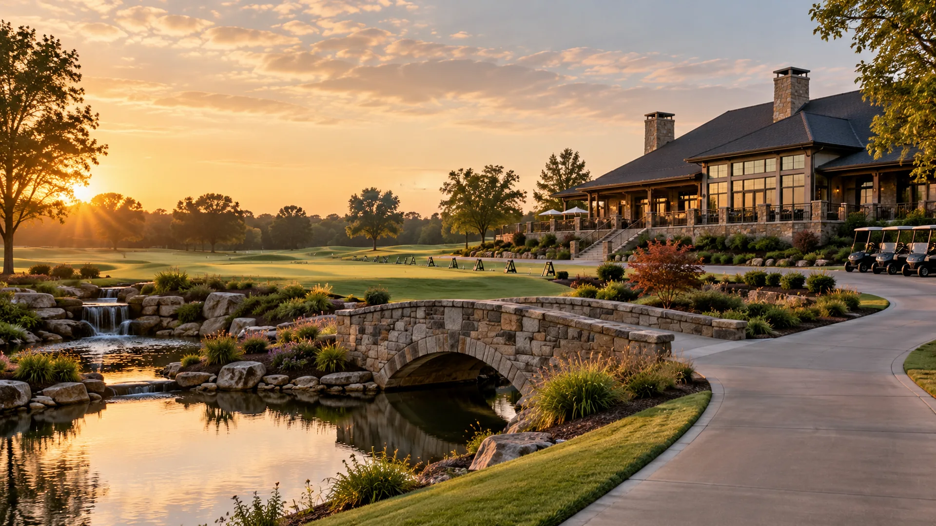 Realistic golf facility imagery supporting Facility & Infrastructure